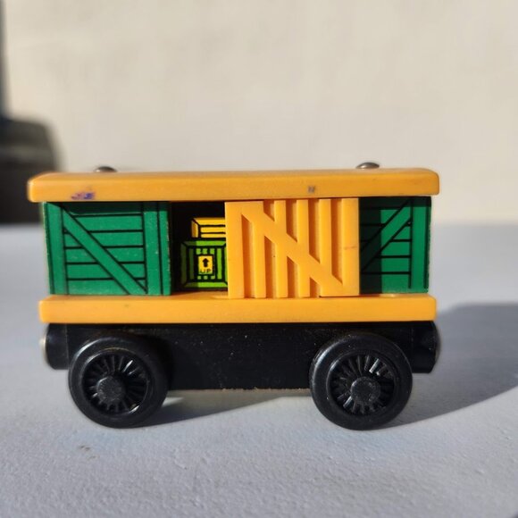 Thomas the Train Rare 2003 Wooden Railway Box Car Friends Engine Sliding Door  C - Picture 2 of 7
